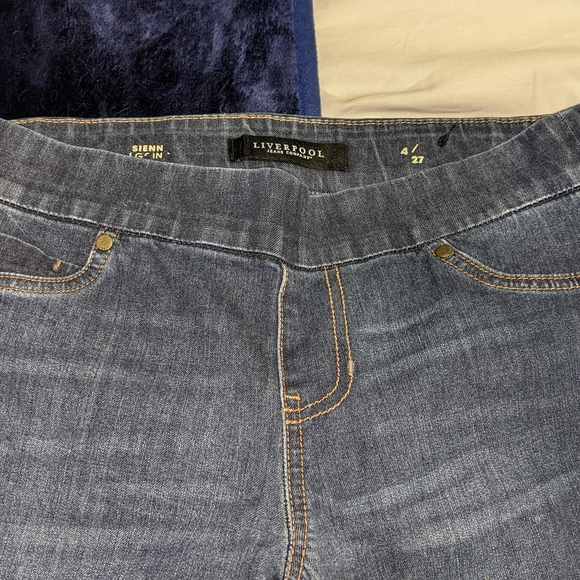 Liverpool Dark Blue Jeans - Picture 2 of 5